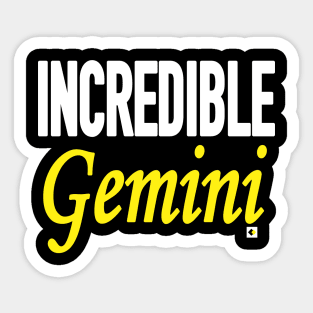 INCREDIBLE Gemini Sticker